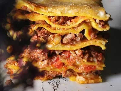 Лазанья с фаршем из мраморной говядины  