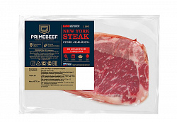 (63018) Стейк порционный "Нью-Йорк" из мр.говядины н/к охл.вес (New York Steak, 1179) ТФ ПУ Праймбиф заказ на сайте PrimeBeef