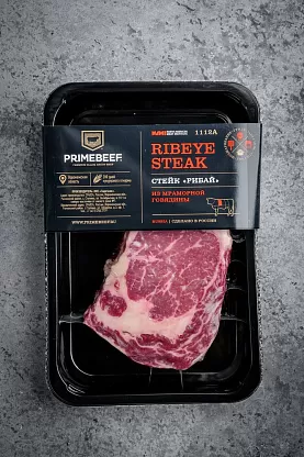 (63778) Стейк порционный "Рибай" фикс вес 0,4кг б/к 4шт. охл. (Ribeye Steak) ПУ ТМ Праймбиф купить ✔️ PrimeBeef ✔️ Качество